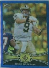 Drew Brees [Blue Refractor] #100 Football Cards 2012 Topps Chrome Prices