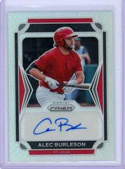 Alec Burleson Baseball Cards 2021 Panini Prizm Draft Picks Autographs Prices