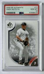 Andy Pettitte #71 Baseball Cards 2009 SP Authentic Prices