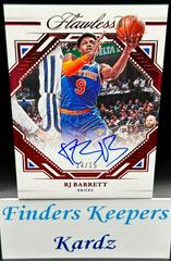 RJ Barrett [Ruby] #18 Basketball Cards 2022 Panini Flawless Finishes Auto Prices