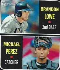 Brandon Lowe, Michael Perez [Black Border] #9 Baseball Cards 2019 Topps Heritage Prices