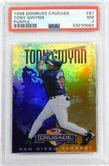 Tony Gwynn [Purple] #97 Baseball Cards 1998 Donruss Crusade Prices