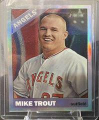Mike Trout [Gray Jersey Chrome Refractor] #500 Baseball Cards 2015 Topps Heritage Prices
