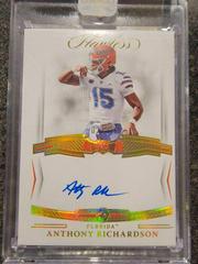 Anthony Richardson [Autograph Gold] #94 Football Cards 2023 Panini Flawless Collegiate Prices