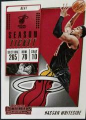 Hassan Whiteside #1 Basketball Cards 2018 Panini Contenders Prices