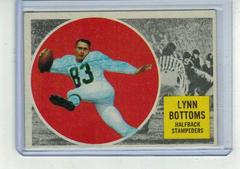 Lynn Bottoms Football Cards 1960 Topps CFL Prices