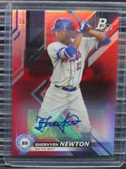 Shervyen Newton [Autograph Red] #TOP-2 Baseball Cards 2019 Bowman Platinum Top Prospects Prices