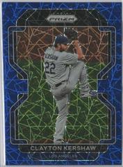 Clayton Kershaw [Blue Velocity Prizm] #2 Baseball Cards 2022 Panini Prizm Prices