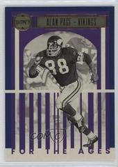 Alan Page [Indigo] #FTA-3 Football Cards 2023 Panini Legacy For the Ages Prices