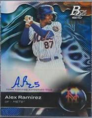 Alex Ramirez [Autograph Blue] #TOP-18 Baseball Cards 2023 Bowman Platinum Top Prospects Prices