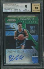 Brandon Clarke [Green Shimmer] Basketball Cards 2019 Panini Prizm Rookie Signatures Prices