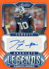 DeMarcus Lawrence [Orange] #AL-DL Football Cards 2022 Panini Absolute Legends Signatures Prices