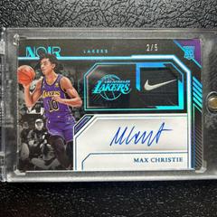 Max Christie [Patch Autograph Tags] #352 Basketball Cards 2022 Panini Noir Prices