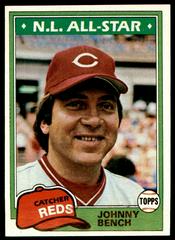 Johnny Bench #600 Baseball Cards 1981 Topps Prices