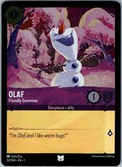 Olaf - Friendly Snowman [Foil] #52 Lorcana First Chapter Prices