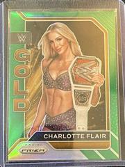 Charlotte Flair [Green Prizm] Wrestling Cards 2022 Panini Prizm WWE Gold Prices