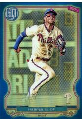 Bryce Harper [Blue Refractor] #76 Baseball Cards 2020 Topps Gypsy Queen Chrome Box Toppers Prices