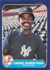 Andre Robertson #117 Baseball Cards 1986 Fleer Prices