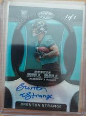 Brenton Strange [Black] #RRCS-10 Football Cards 2023 Panini Certified Rookie Roll Call Signatures Prices