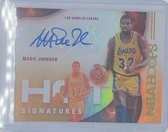 Magic Johnson Basketball Cards 2021 Panini Hoops Hot Signatures Prices