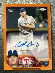 Josh Jung [Orange] #RCA-JJ Baseball Cards 2023 Topps Chrome Logofractor Autograph Prices