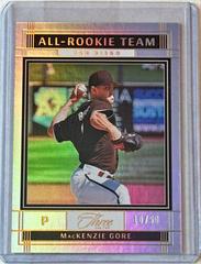 MacKenzie Gore [Holo Gold] #ART-14 Baseball Cards 2022 Panini Three and Two All Rookie Team Prices