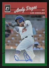 Andy Pages [Green] Baseball Cards 2023 Panini Donruss Optic Retro 1990 Signatures Prices