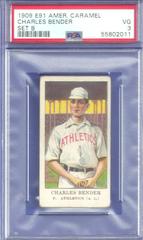 Charles Bender Baseball Cards 1909 E91 American Caramel Set B Prices