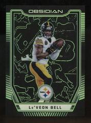 Le'Veon Bell [Green] #6 Football Cards 2018 Panini Obsidian Prices