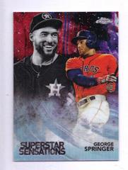 George Springer [Red Refractor] #SS-3 Baseball Cards 2018 Topps Chrome Superstar Sensations Prices