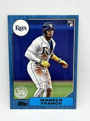 Wander Franco [Blue] #87TBU-48 Baseball Cards 2022 Topps Update 1987 Prices
