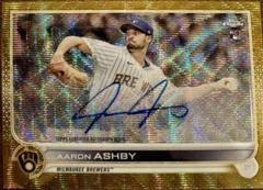 Aaron Ashby [Gold Wave] #RA-AA Baseball Cards 2022 Topps Chrome Rookie Autographs Prices