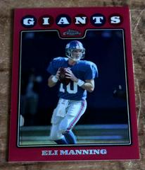 Eli Manning [Red Refractor] #TC13 Football Cards 2008 Topps Chrome Prices