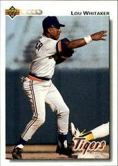 Lou Whitaker [Gold Hologram] #516 Baseball Cards 1992 Upper Deck Prices