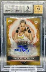 Ronda Rousey [Gold] #A-RRR Wrestling Cards 2019 Topps WWE Road to Wrestlemania Autographs Prices