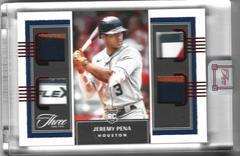 Jeremy Pena [Red] #123 Baseball Cards 2022 Panini Three and Two Prices