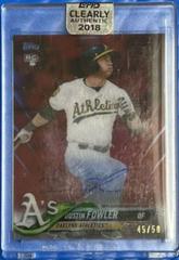 Dustin Fowler [Autograph Red] #DF Baseball Cards 2018 Topps Clearly Authentic Prices