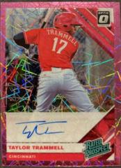 Taylor Trammell [Pink Velocity] Baseball Cards 2019 Panini Donruss Optic Rated Prospects Signatures Prices