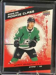 Wyatt Johnston [Red] #RC-20 Hockey Cards 2022 Upper Deck Rookie Class Prices