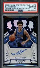 Isaiah Roby [Blue] #CR-IRB Basketball Cards 2019 Panini Crown Royale Rookie Autographs Prices