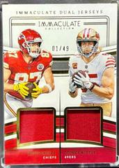 Travis Kelce / George Kittle #8 Football Cards 2023 Panini Immaculate Dual Jersey Prices