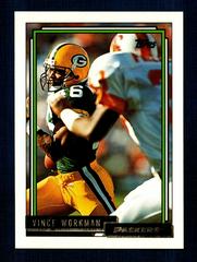 Vince Workman #186 Football Cards 1992 Topps Gold Prices