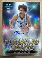 Tyrese Proctor [Autograph] #FL-7 Basketball Cards 2022 Bowman University Best Flashing Lights Prices