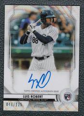 Luis Robert [Wave Refractor] #LR Baseball Cards 2020 Bowman Sterling Rookie Autographs Prices