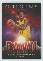 Taylor Hendricks [Red] #5 Basketball Cards 2023 Panini Origins Dawn Prices
