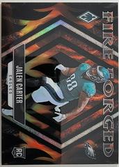 Jalen Carter [Black] #FF-10 Football Cards 2023 Panini Phoenix Fire Forged Prices