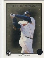 Mo Vaughn [Gold] #36 Baseball Cards 1998 SP Authentic Sheer Dominance Prices