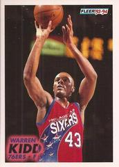 Warren Kidd #352 Basketball Cards 1993 Fleer Prices
