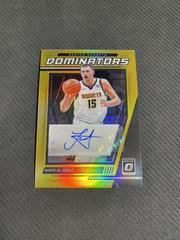 Nikola Jokic [Gold] Basketball Cards 2021 Panini Donruss Optic Dominators Signatures Prices