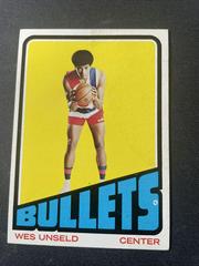 Wes Unseld Basketball Cards 1972 Topps Prices